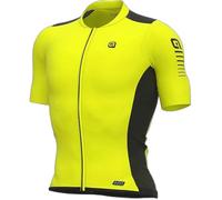 Ale Solid Color Block Short Sleeve Jersey Giallo S Uomo Fluo Yellow