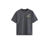 Alpinestars Maglietta Overhang Oversized CSF manica corta Uomo L Grigio scuro/Verde fluo/Bianco