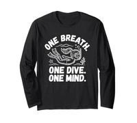 Maglia apnea: One Breath - One Dive, One Mind. Apnea Maglia a Manica