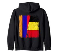 Maglia Armenia Belgio Mezza Bandiera Armena Belga Felpa con Cappuccio
