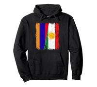 Maglia Armenia Kurdistan Half Flag Armenian Kurdish Heritage Felpa con Cappuccio