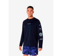 ASICS Fujitrail Logo Ls Top Midnight / Cobalt Burst / Cool Grey Male Size L