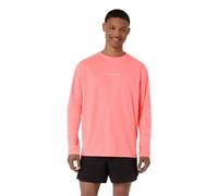 Asics - Fujitrail Logo L/S Top - Maglia da corsa S rosso