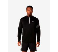Maglia ASICS Icon Half Zip manica lunga nero bianco - L