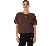 Maglia Asics Nagino Run Adjustable SS Top Manica Corta Marrone Donna, Taglia M