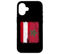 Maglia Austria Marocco Half Flag Austria Marocchino Heritage Jersey Custodia per iPhone 16