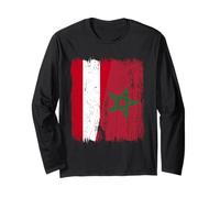 Maglia Austria Marocco Half Flag Austria Marocchino Heritage Jersey Maglia a Manica