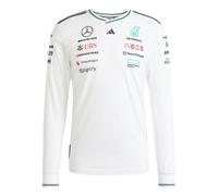 Maglia Autentica a maniche lunghe Mercedes AMG Petronas Formula One Team Driver Blanc XL