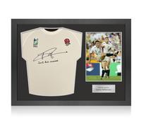 Maglia autografata e dedicata da Jonny Wilkinson. Cornice iconica.