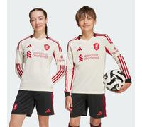 Maglia Away Long Sleeve Liverpool FC 25/26 Wonder White 9-10A