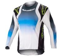 maglia bambini alpinestars youth racer push - blu / bianco L