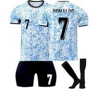 Maglia Bambino Adulti 2024, Al NASSR Maglietta da Calcio Casa/Visitatore 3 pezzi Ultimo Stile,Set di Maglie per Bambini, Abbigliamento da Allenamento per Calcio Camicia, Pantaloncini e Calzini