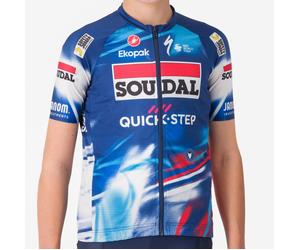 Maglia bambino Castelli Soudal Quick-Step 2025 Aero 4 Anni / Blu