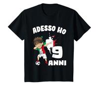 Maglia Bambino Compleanno Calcio Adesso ho 9 anni Maglietta