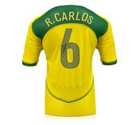 Maglia Brasile 2006 autografata da Roberto Carlos