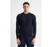 Maglia BUGATTI Girocollo con Fantasia nel Tessuto 85523D - Blu / L