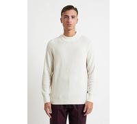Maglia BUGATTI Mezzo Collo con Fantasia nel Tessuto 85542D - latte / M
