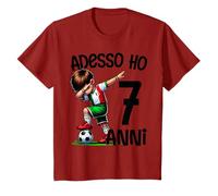 Maglia Calcio 7 Anni Compleanno Bambino Adesso ho 7 Anni Maglietta