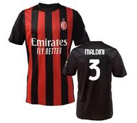 MAGLIA Calcio MILAN UFFICIALE MALDINI N 3 PAOLO tutte taglie 2025-26 Sportbaer
