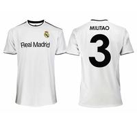 MAGLIA Calcio REAL MADRID UFFICIALE MILITAO N 3 EDER bimbo adulto 2024-2025