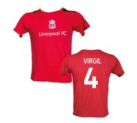 Maglia Calcio Ufficiale Liverpool FC VIRGIL 4 VAN DIJK 2023 2024 Home