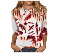 Maglia Caldo Cotone Manica Lunga Donna Completi con Saldo Larga Slim Stampare Piume Pois Sorpresa Scritto Vedo Zebrata Punk Pesante Natalizio Sintetica Berserk Corto Sottili