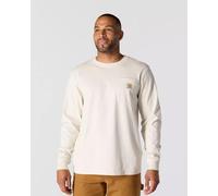Carhartt Mountain Graphic Langarmshirt Manica lunga, beige, taglia S per maschi