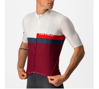 Maglia Castelli A Blocco - Bianco bordeaux XL / Bianco