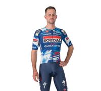 Maglia Castelli Aero Race 8S Blu Rosso Soudal Quick-Step, Taglia XS.