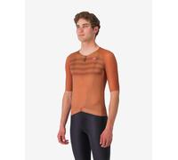 Maglia Castelli Aero RC 8S manica corta marrone arancione - L