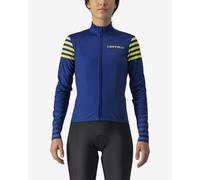 Castelli 4522548-431 Autunno LS Jersey Donna Maglia Lunga Sodalite Blue/Brilliant Yellow L