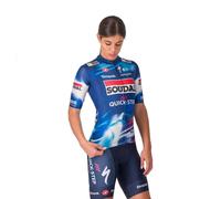 Maglia Castelli Competizione 3 Manica Corta Blu Rosso Soudal Quick-Step Donna, Taglia S