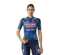 Maglia Castelli Competizione 4 Blu Lime Elettrico Soudal Quick-Step Donna, Taglia S