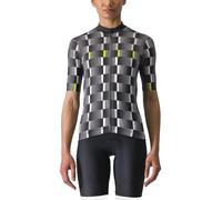 Maglia Castelli Dimensione Nero Bianco Lime Elettrico Donna, Taglia XL