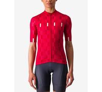 Maglia Castelli Dimensioni manica corta rosso vivo donna - M