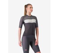 Maglia a maniche corte castelli elegante donna nero grigio