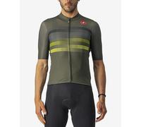 Maglia Castelli Endurance Pro manica corta verde scuro giallo blu - XXL