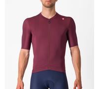 Maglia castelli espresso bordeaux a manica corta