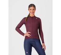 Maglia Castelli Espresso Thermal manica lunga bordeaux donna - M