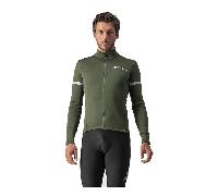 Maglia Castelli Fondo 2 FZ Manica Lunga Verde Militare, Taglia M