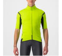 Castelli gabba ros 2 short sleeve jersey fluo yellow dark grey