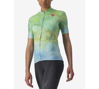 Maglia Castelli Marmo manica corta verde blu donna - XL