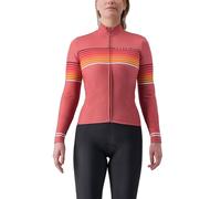 Maglia Castelli Ottanta Manica Lunga Rosso Minerale Donna, Taglia S