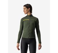 Maglia Castelli Sinergia 2 manica lunga verde scuro giallo donna - L