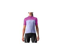 Castelli Velocissima Short Sleeve Jersey Blu,Viola L Donna
