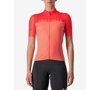 Maglia Castelli Velocissima manica corta rosso corallo rosa donna - S