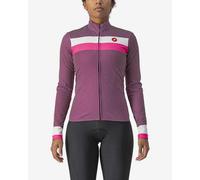 Maglia Castelli Volare manica lunga lilla bianco rosa donna - S