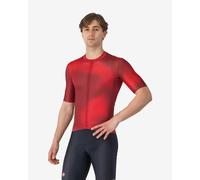 Maglia a maniche corte castelli vortice uomo rosso