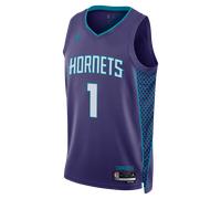 Maglia Charlotte Hornets Statement Edition Jordan Dri-FIT Swingman NBA - Uomo - Viola 3XL