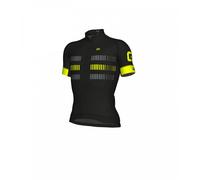 Maglia ciclismo ALE' GRAPHICS PRR STRADA nero-giallo fluo